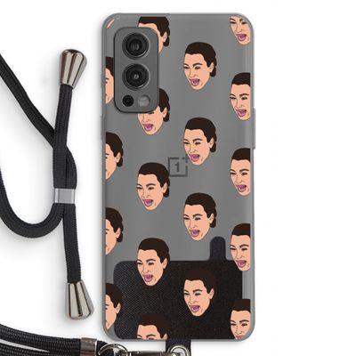 Ugly Cry Call: OnePlus Nord 2 5G Transparant Hoesje met koord