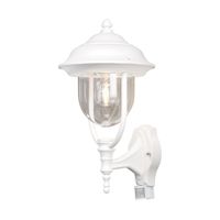 Wandlamp Parma Soragna wit klassieke buitenlamp loopsensor 7235-250