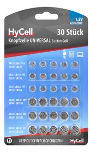 HyCell 5015473 huishoudelijke batterij Wegwerpbatterij LR60, LR66, LR41, LR43, LR44, LR54 Alkaline