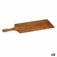 Snijplank Wit Acacia 17,3 x 1,5 x 44,8 cm (12 Stuks)