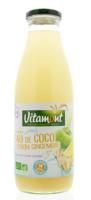 Vitamont Kokoswater citroen gember bio (750 Milliliter) - thumbnail