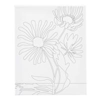 Creativ Company Schildercanvas met print grote bloemen - 24x30cm