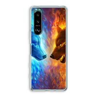 Fire & Ice: Sony Xperia 5 III Transparant Hoesje