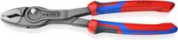 Knipex twingrip voor- en zijsnijtang | comfortgrepen | grijs geatramenteerd | lengte 250 mm - 82 02 250