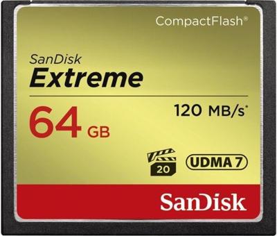 SanDisk CF Extreme 64GB 120MB/sec 85 MB write UDMA 7