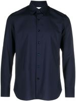 PT Torino chemise en laine à col pointu - Bleu