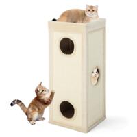 Vierlaagse Kattenhuis 99 cm Hoog Kattenappartement Modern Tonvormig Kattenmeubilair