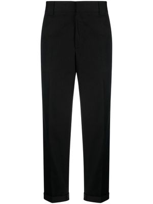 Golden Goose pantalon droit à patch logo - Noir