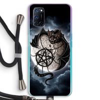 Volle maan: Oppo A92 Transparant Hoesje met koord