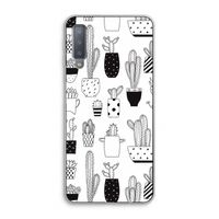Cactusmotief: Samsung Galaxy A7 (2018) Transparant Hoesje Cactusmotief: Samsung Galaxy A7 (2018) Transparant Hoesje
