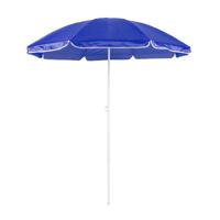 Verstelbare strand/tuin parasol - blauw - dia 150 cm - Zonbescherming - Voordelige parasols