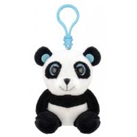 Pluche mini panda knuffel sleutelhanger 9 cm   -