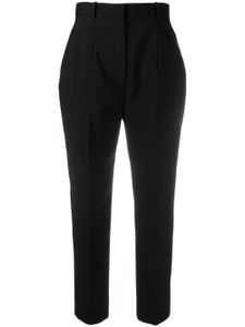 Alexander McQueen cropped wool trousers - Noir