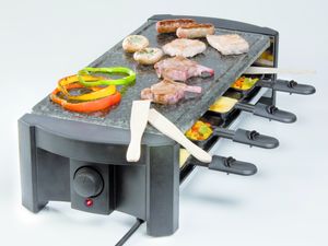 Domo DO9039G raclette 8 persoon/personen 1300 W Zwart, Grijs