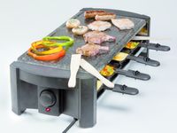 Domo DO9039G raclette 8 persoon/personen 1300 W Zwart, Grijs - thumbnail