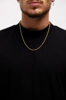 Qream Wheat Ketting Heren Goud - Maat 55cm - Kleur: Goud | Soccerfanshop