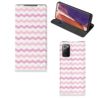 Samsung Galaxy Note20 | Hoesje met Magneet | Waves Roze