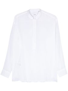 Lardini chemise en coton à effet de transparence - Blanc