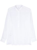 Lardini chemise en coton à effet de transparence - Blanc