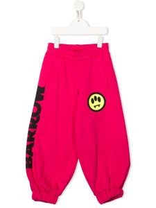 Barrow kids pantalon de jogging à logo imprimé - Rose