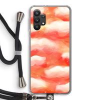 Lichte Wolken: Samsung Galaxy A32 5G Transparant Hoesje met koord