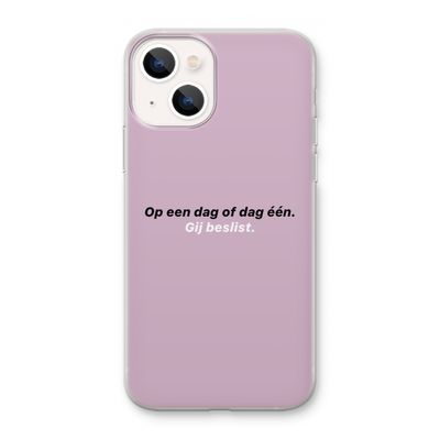 gij beslist: iPhone 13 mini Transparant Hoesje
