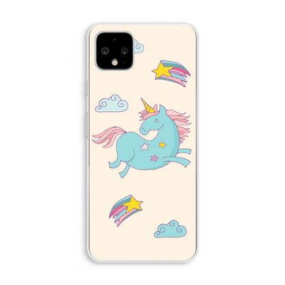 Vliegende eenhoorn: Pixel 4 XL Transparant Hoesje
