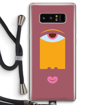 Mono V: Samsung Galaxy Note 8 Transparant Hoesje met koord