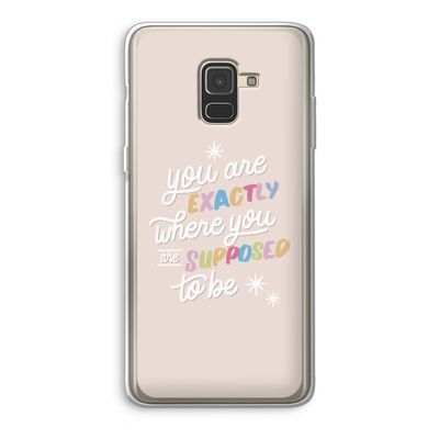 Right Place: Samsung Galaxy A8 (2018) Transparant Hoesje