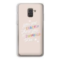Right Place: Samsung Galaxy A8 (2018) Transparant Hoesje