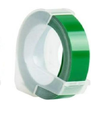 Huismerk Label Tape voor Dymo 3D - S0898160 | 9 mm x 3 m | Wit op Groen - 1 stuk