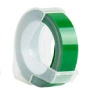 Huismerk Label Tape voor Dymo 3D - S0898160 | 9 mm x 3 m | Wit op Groen - 1 stuk
