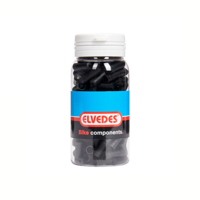 ds Elvedes kabelhoedje 5.0mm PVC zw (150)
