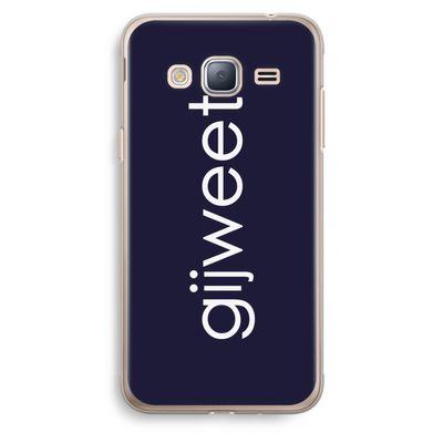 Gijweet: Samsung Galaxy J3 (2016) Transparant Hoesje