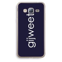 Gijweet: Samsung Galaxy J3 (2016) Transparant Hoesje
