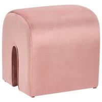 Beliani - MODOC - Poef met opbergruimte - Roze - 35 cm - Fluweel