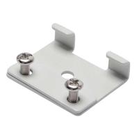 Leen Bakker - Klemmen Voor Wandsteun 2 Stuks Plus Rail - Metaal - Wit