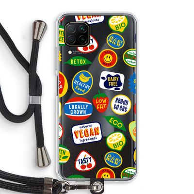 Fruitsticker: Huawei P40 Lite Transparant Hoesje met koord