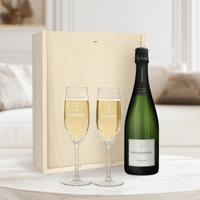 Champagnepakket met gegraveerde glazen - René Schloesser (750ml)