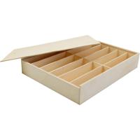 Creativ Company Houten doos met deksel, afm 29x37x6,5 cm, 1 stuk Creativ Company Houten doos met deksel, afm 29x37x6,5 cm, 1 stuk