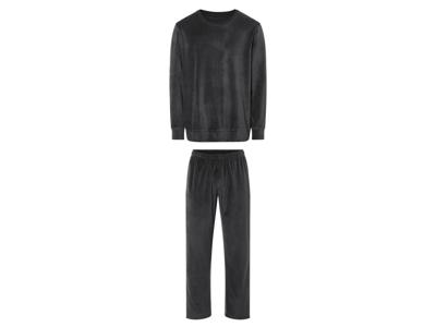 LIVERGY Heren pyjama (L, Grijs)