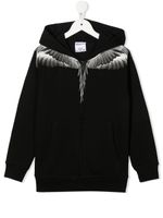 Marcelo Burlon County Of Milan Kids hoodie à imprimé Wings - Noir