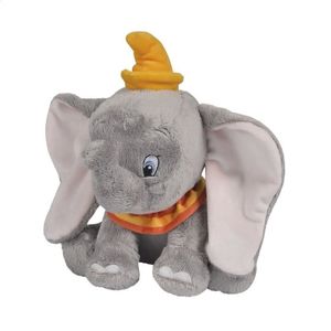 Grijze Disney Dumbo/Dombo olifant knuffels 25 cm knuffeldieren   -