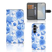 Hoesje voor Samsung Galaxy S25 Flowers Blue
