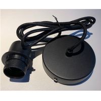 Snoerpendel E27 zwart 150cm