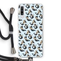Zeemeermin: Samsung Galaxy A70 Transparant Hoesje met koord
