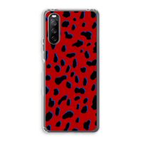 Red Leopard: Sony Xperia 10 III Transparant Hoesje Red Leopard: Sony Xperia 10 III Transparant Hoesje