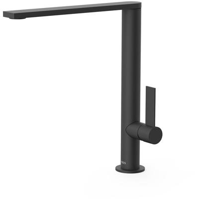 Keukenkraan Tres Top | Opbouw | 360° Draaibaar | Mengkraan | 1-hendel | Rond | Zwart mat
