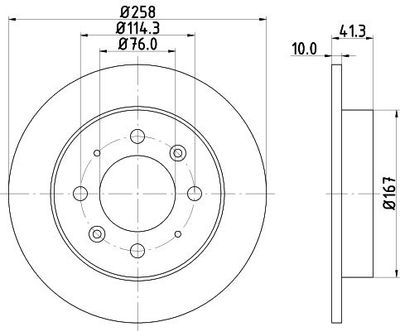 Remschijf 8DD355111451