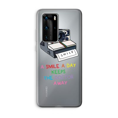 Smile: Huawei P40 Pro Transparant Hoesje